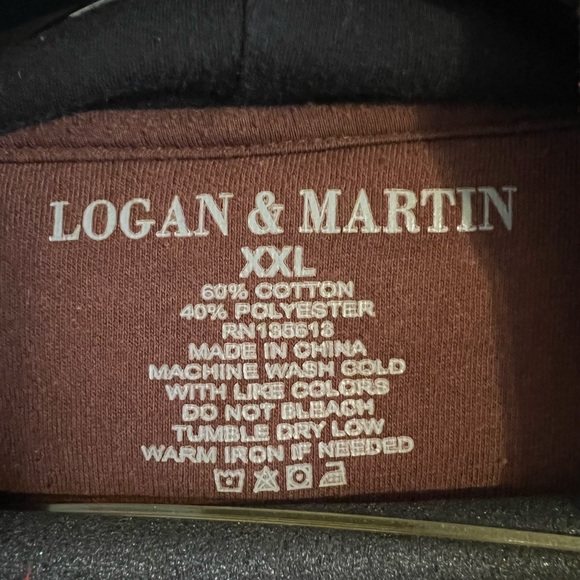 Logan & Martin Hoodie/ Brown size XXL - Picture 3 of 3